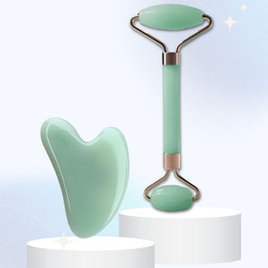 Slumblr® Gua Sha + Jade Roller Set