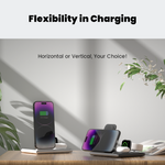 Load image into Gallery viewer, PowerGlow - Jabees PowerGlow 4-In-1 Foldable Wireless Charging Station With LED Night Light
