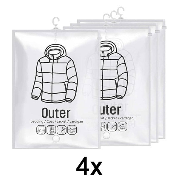 Hanging vacuum storage bags (4 pieces)