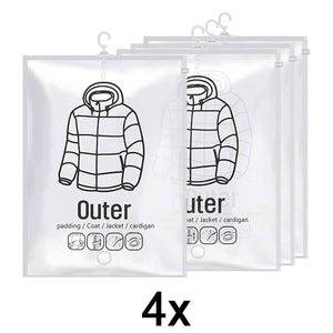 Hanging vacuum storage bags (4 pieces)