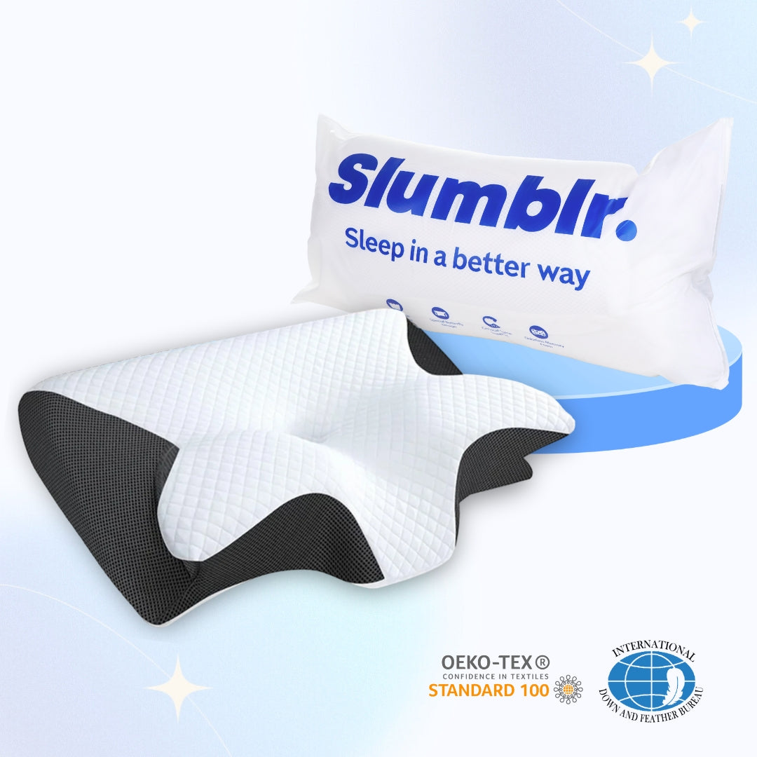 Slumblr® Orthopädisches Kissen aus Memory-Schaumstoff für Nackenschmerzen