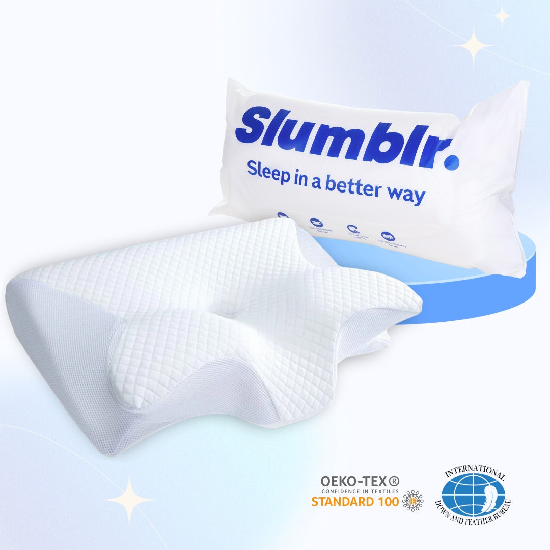 Slumblr® Orthopädisches Kissen aus Memory-Schaumstoff für Nackenschmerzen