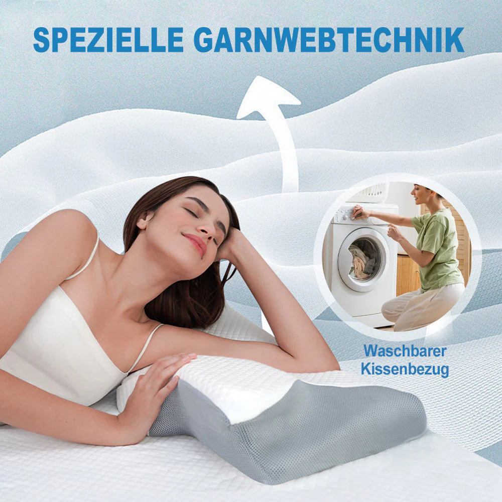 Slumblr® Orthopädisches Kissen aus Memory-Schaumstoff für Nackenschmerzen