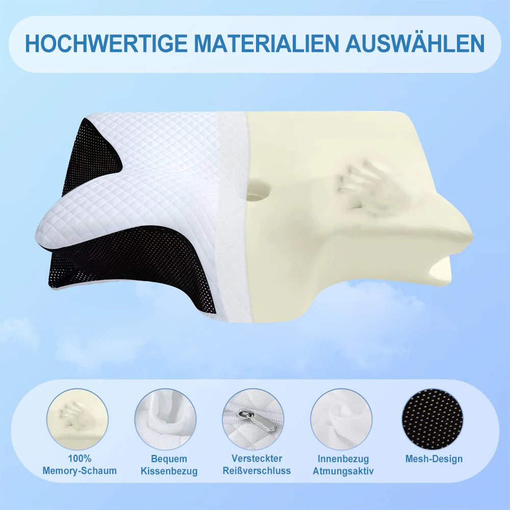 Slumblr® Orthopädisches Kissen aus Memory-Schaumstoff für Nackenschmerzen
