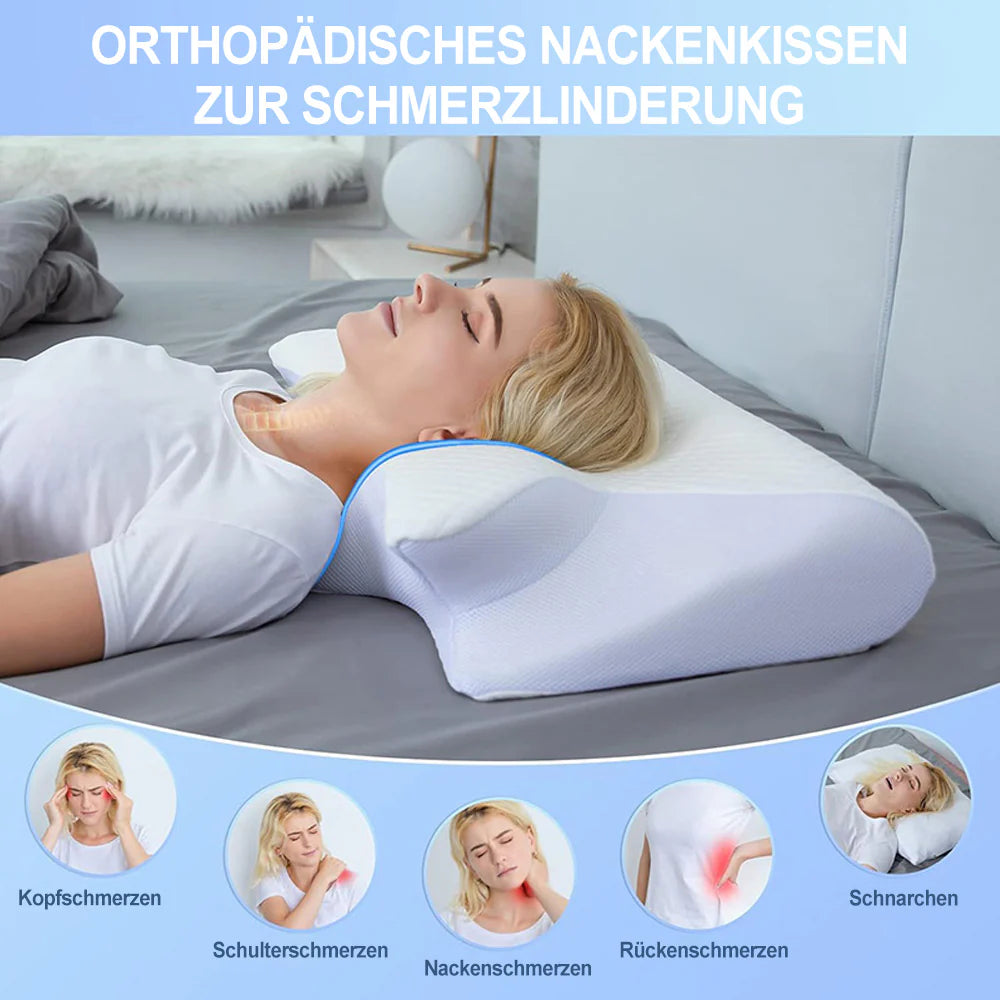 Slumblr® Orthopädisches Kissen aus Memory-Schaumstoff für Nackenschmerzen