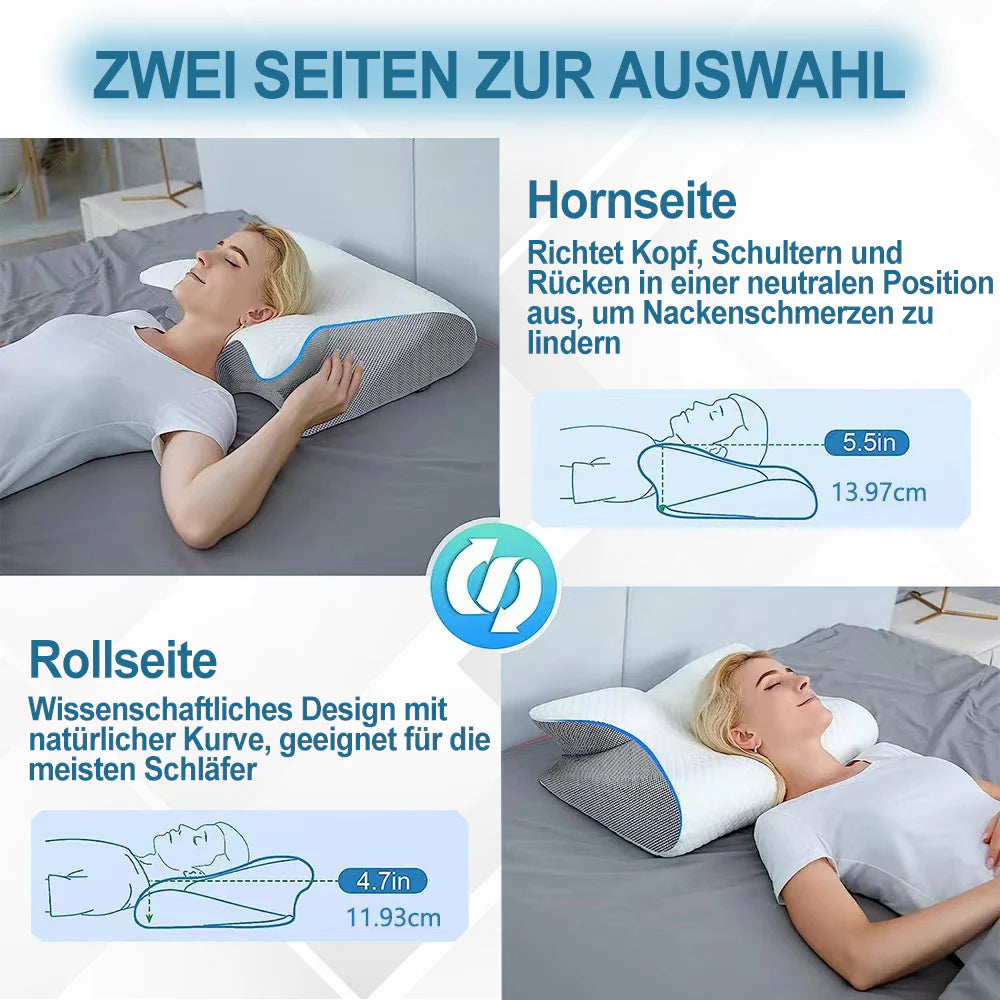 Slumblr® Orthopädisches Kissen aus Memory-Schaumstoff für Nackenschmerzen