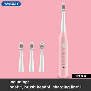 Powerful Ultrasonic Sonic Electric Toothbrush USB Charge Rechargeable