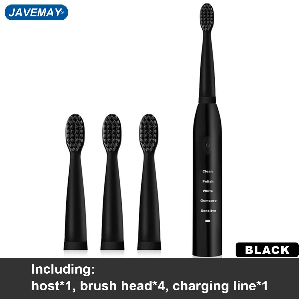 Powerful Ultrasonic Sonic Electric Toothbrush USB Charge Rechargeable