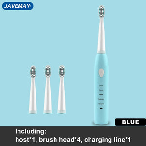 Powerful Ultrasonic Sonic Electric Toothbrush USB Charge Rechargeable