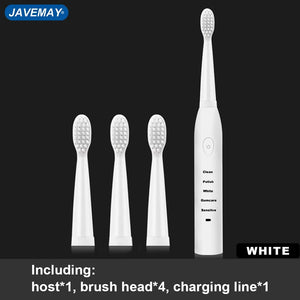 Powerful Ultrasonic Sonic Electric Toothbrush USB Charge Rechargeable