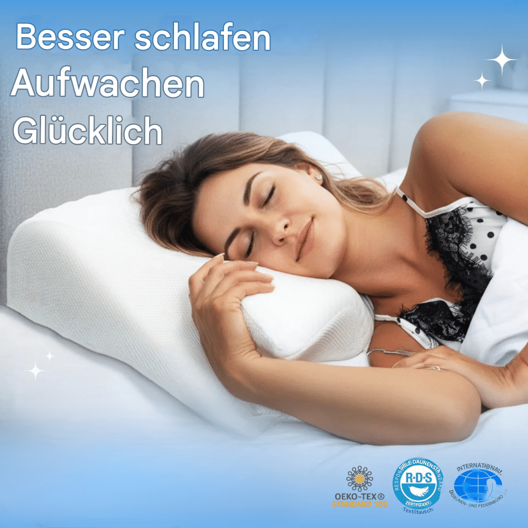 Slumblr® Orthopädisches Kissen aus Memory-Schaumstoff für Nackenschmerzen