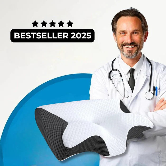 Slumblr® Orthopädisches Kissen aus Memory-Schaumstoff für Nackenschmerzen